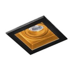 AZZARDO Stropní bodové podhledové svítidlo AZzardo Minorka black/gold AZ2802 GU10 1x50W IP20 černo-zlaté