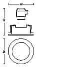 Philips Zapuštěné bodové podhledové svítidlo Philips Donegal 50391/05/PN měděné