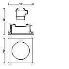 Philips Zapuštěné bodové podhledové svítidlo Philips Donegal set 3ks 50403/17/PN matný chrom