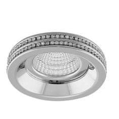 AZZARDO Stropní zápustné bodové svítidlo AZzardo Eva Round chrome AZ1458 MR16/GU10 1x50W IP20 7,5cm chromové