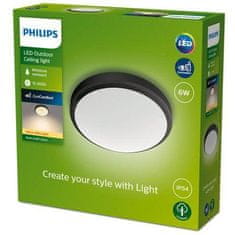 Philips Philips DORIS venkovní přisazené LED svítidlo 1x6W 600lm 2700K 22cm IP54, černé