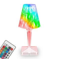 BRILONER BRILONER LED nabíjecí stolní lampa, 25,5 cm, 2,3W, 65lm transparentní BRILO 7464010
