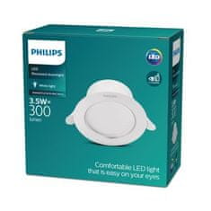 Philips Philips DIAMOND podhledové LED svítidlo 1x3,5W 300lm 3000K IP20 9,5cm kulaté, bílé