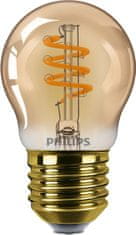 Philips Philips LED filament žárovka E27 P45 3W (25W) 250lm 2200K stmívatelná, jantarová