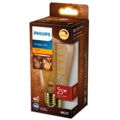 Philips Philips LED filament žárovka E27 ST64 4W (25W) 250lm 1800K stmívatelná, jantarová