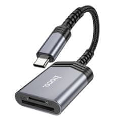 Hoco Čtečka paměťových karet Hoco UA25 SD/TF s konektorem USB-C