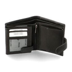 Diviley Pánská kožená peněženka na výšku Diviley Algren, černá