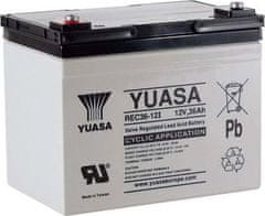 GOOWEI ENERGY Yuasa Pb trakční záložní akumulátor AGM 12V/36Ah pro cyklické aplikace (REC36-12I)