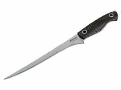 Böker Manufaktur 130382 Saga filetovací nůž 19,6 cm, Stonewash, dřevo Grenadille