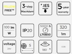 HADEX LED pásek 8mm, denní bílá, 60xLED2835/m, IP20, 24V , 4000K, cívka 5m