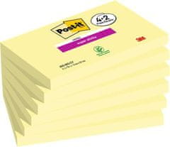 Post-It Samolepicí bloček "Super Sticky", žlutá, 76 x 127 mm, 4+2x 90 listů, 7100259448