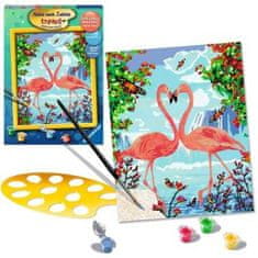 Ravensburger Malování podle čísel Zamilovaní plameňák