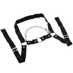 XSARA Mužský postroj harness na hrudník popruhy bdsm - 78590379