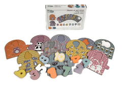 Adam toys Naučné dřevěné puzzle - počítání