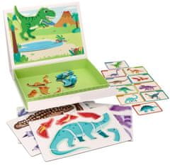 Adam toys Magnetická vkládačka/puzzle, Dinosaurus