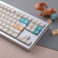 AKKO Cream Keycaps Set Building Blocks (282-Key), PBT MDA, Layout ANSI