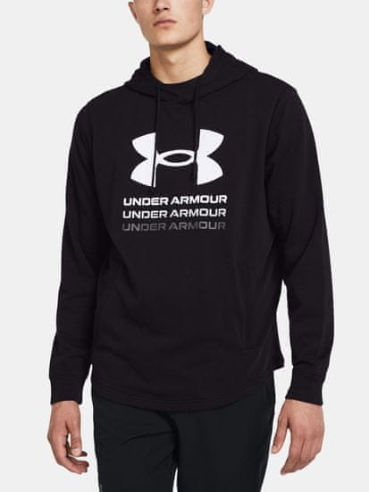 Under Armour Mikina UA Rival Terry Graphic Hood-BLK