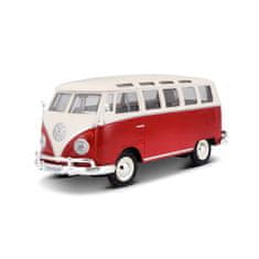 Maisto Maisto - Volkswagen Van Samba, Bílo/červená 1:25