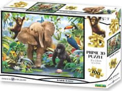 Prime 3D Puzzle Džungle 3D 100 dílků
