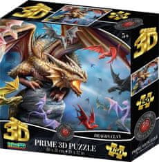 Prime 3D Puzzle Dračí klan 3D 150 dílků