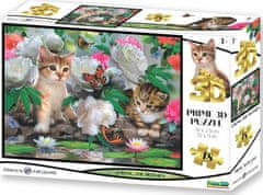 Prime 3D Puzzle Mezi pivoňkami 3D 48 dílků