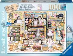 Ravensburger Puzzle Crazy Cats: Hrátky rozdováděných koček v galanterii 1000 dílků