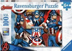 Ravensburger Puzzle Marvel: Kapitán Amerika XXL 100 dílků