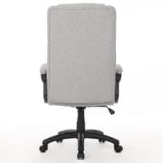 Autronic Židle kancelářská, šedá látka, plastový kříž