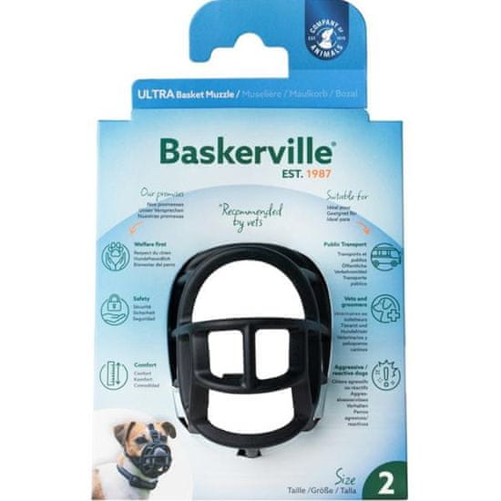 Baskerville Náhubek plast černý Company of Animals vel. 2