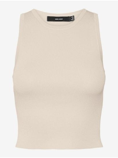 Vero Moda Béžový dámský crop top Vero Moda Ginny