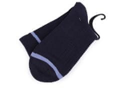 Kraftika 1pár 3 modrá tmavá pánské / chlapecké bavlněné ponožky