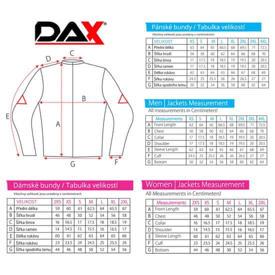 DAX Bunda DAX nepromokavá (Velikost: S) 32120DMASTER