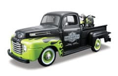 Maisto Maisto - Harley-Davidson Custom, 1948 Ford F-1 Pickup + 1948 FL Panhead, 1:24