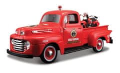 Maisto Maisto - Harley-Davidson Custom, 1948 Ford F-1 Pick up + 1936 EL Knucklehead, 1:24