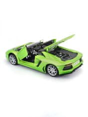 Maisto Maisto - Aventador Roadster, metal zelená, assembly line, 1:24