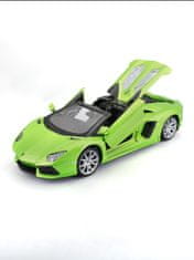 Maisto Maisto - Aventador Roadster, metal zelená, assembly line, 1:24