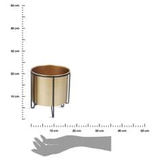 Dekorstyle Zlatý květinový stojan Swen 19,5 cm