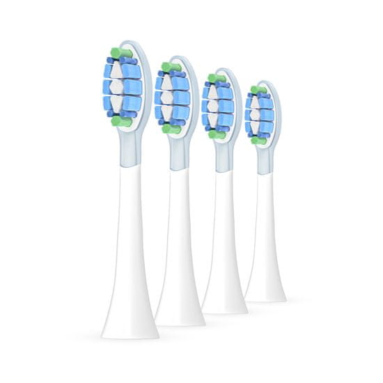 Ultrasonic Nástavce pro Philips Sonicare C3 Premium Plaque Defense, 4 kusy, bílé