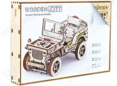 Wooden city 3D puzzle Terénní vůz - džíp 4x4, 570 dílků