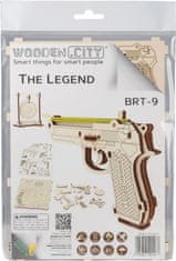 Wooden city 3D puzzle Pistole Legend BRT-9, 31 dílů