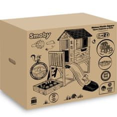 Smoby Chůdový domek SMOBY s pískovištěm a skluzavkou