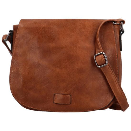 Urban Style Menší dámská crossbody s velkou klopou Rashida, světle hnědá