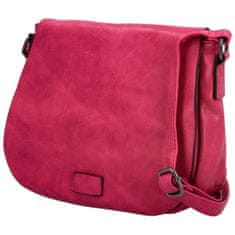 Urban Style Menší dámská crossbody s velkou klopou Rashida, fuchsiová