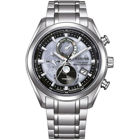 Citizen Tsukiyomi Moonphase Eco-Drive Radio Controlled Super Titanium BY1010-81H