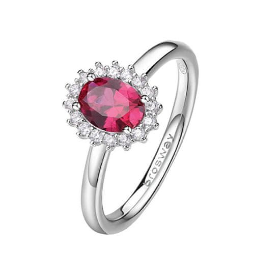 Brosway Elegantní stříbrný prsten Fancy Passion Ruby FPR75