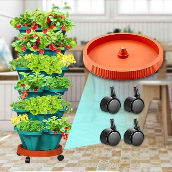 HOME & MARKER® Podstavec s kolečky pro Květináče PLANTUP | ROLLERPLANTUP