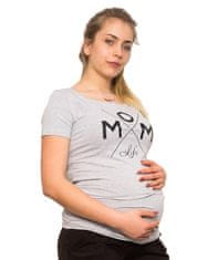 Be MaaMaa Těhotenské triko Mom Life - šedá, vel. S