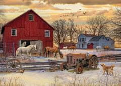 Cobble Hill Puzzle Zimě na farmě