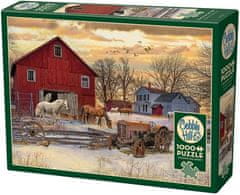 Cobble Hill Puzzle Zimě na farmě