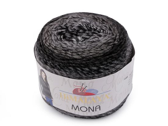 Himalaya Pletací příze Mona 100 g - (22116) šedočerná tm.